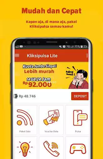 Play Kliksipulsa - Isi Pulsa Online & Kuota Murah and enjoy Kliksipulsa - Isi Pulsa Online & Kuota Murah with UptoPlay Play Kliksipulsa - Isi Pulsa Online & Kuota Murah and enjoy Kliksipulsa - Isi Pulsa Online & Kuota Murah with UptoPlay