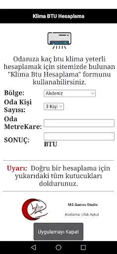 Play Klima BTU Hesaplama as an online game online Klima BTU Hesaplama with UptoPlay Play Klima BTU Hesaplama as an online game Klima BTU Hesaplama with UptoPlay