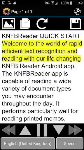 Play APK KNFB Reader Enterprise  and enjoy KNFB Reader Enterprise with UptoPlay com.sensotec.knfbreaderEnterprise