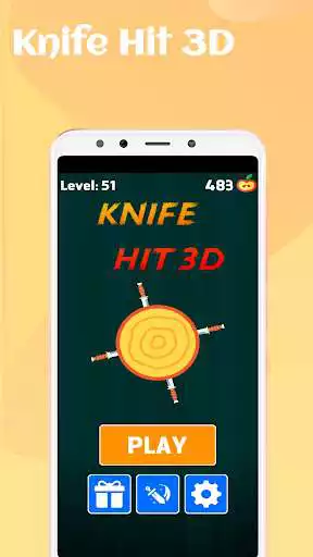 Play Knife Hit 3D as an online game Knife Hit 3D with UptoPlay