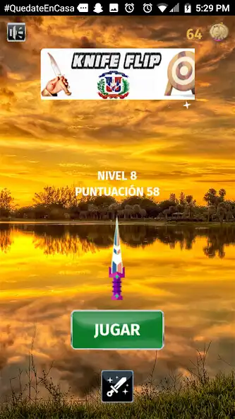 Play Knife Hit Dominican Version  and enjoy Knife Hit Dominican Version with UptoPlay