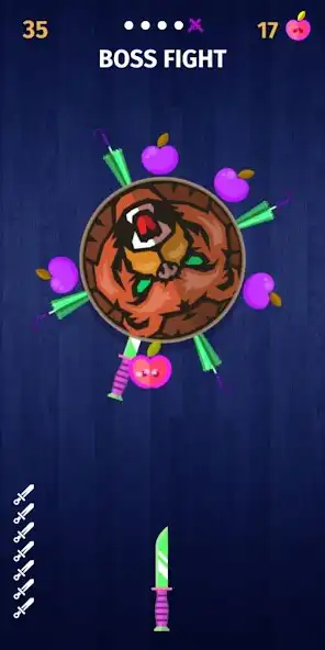 Play Knife Pounce 3D Game as an online game Knife Pounce 3D Game with UptoPlay