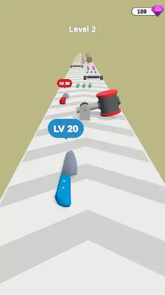 Play Knife Run Race as an online game Knife Run Race with UptoPlay