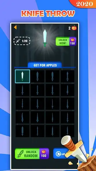 Play Knife Target Hitting Game as an online game Knife Target Hitting Game with UptoPlay