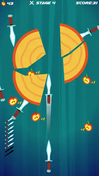 Play Knife Throw and Hit Master as an online game Knife Throw and Hit Master with UptoPlay
