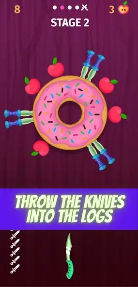 Play Knife Throw: Defeat the Boss as an online game Knife Throw: Defeat the Boss with UptoPlay