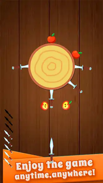 Play Knife Throw Game- Hit Knife as an online game Knife Throw Game- Hit Knife with UptoPlay
