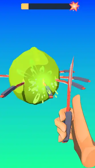 Play Knife Toss Challenge as an online game Knife Toss Challenge with UptoPlay