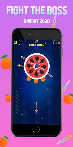 Play Knifhit 2020 as an online game Knifhit 2020 with UptoPlay