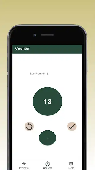 Play Knit By Crochet - row counter as an online game Knit By Crochet - row counter with UptoPlay