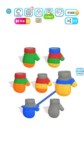Play Knit Sort Puzzle as an online game Knit Sort Puzzle with UptoPlay