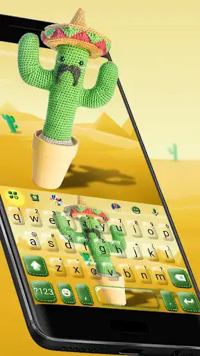 Play Knitted Cactus Keyboard Theme  and enjoy Knitted Cactus Keyboard Theme with UptoPlay