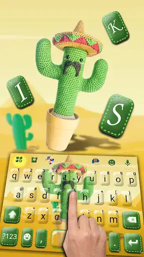 Play Knitted Cactus Keyboard Theme as an online game Knitted Cactus Keyboard Theme with UptoPlay