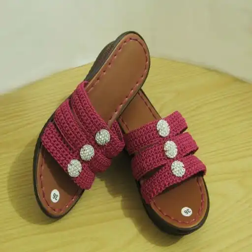 Play Knitted sandals idea APK