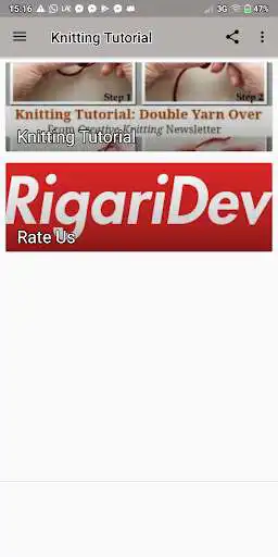 Play Knitting Tutorial as an online game online Knitting Tutorial with UptoPlay com.RigariDev.KnittingTutorial.lifestyle.book.reference Play Knitting Tutorial as an online game Knitting Tutorial with UptoPlay