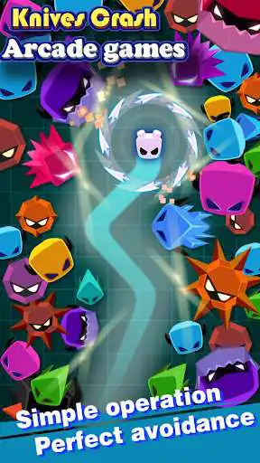 Play Knives Crash-Arcade games as an online game Knives Crash-Arcade games with UptoPlay