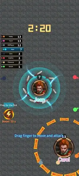 Play Knives Crash io - Knife Master as an online game Knives Crash io - Knife Master with UptoPlay