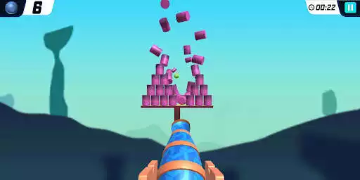 Play Knock Blocks -Ball Shooting 3D as an online game Knock Blocks -Ball Shooting 3D with UptoPlay