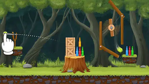 Play Knock Down Game - Bottle Hit as an online game Knock Down Game - Bottle Hit with UptoPlay