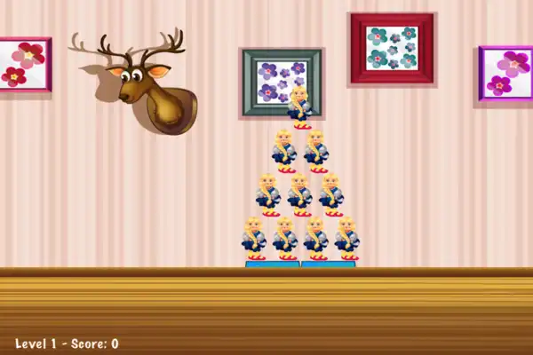 Play Knockdown The Dolls Toss Game