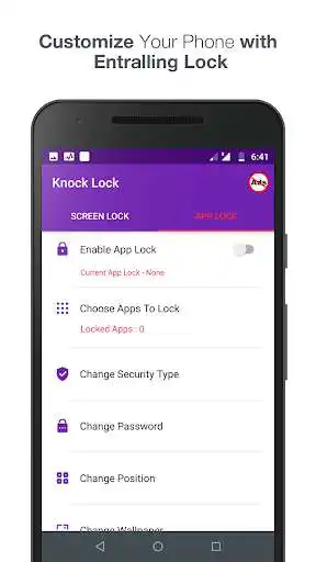 Play Knock lock screen - Applock as an online game Knock lock screen - Applock with UptoPlay