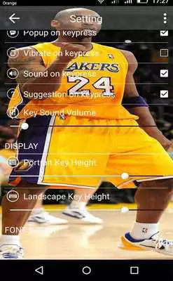 Play Kobe Bryant Keyboard 4K wallpaper