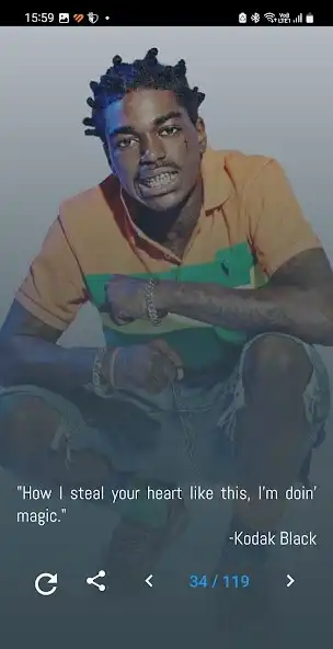 Play Kodak Black Quotes and Lyrics as an online game Kodak Black Quotes and Lyrics with UptoPlay