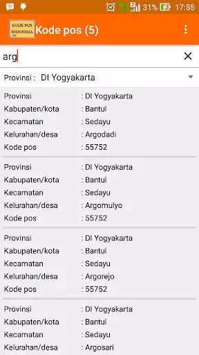 Play Kode Pos Indonesia as an online game Kode Pos Indonesia with UptoPlay