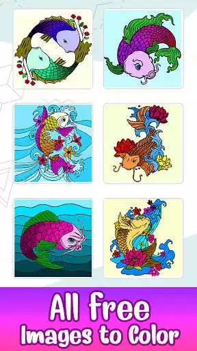 Play Koi Fish Color by Number - Japanese Coloring Book  and enjoy Koi Fish Color by Number - Japanese Coloring Book with UptoPlay