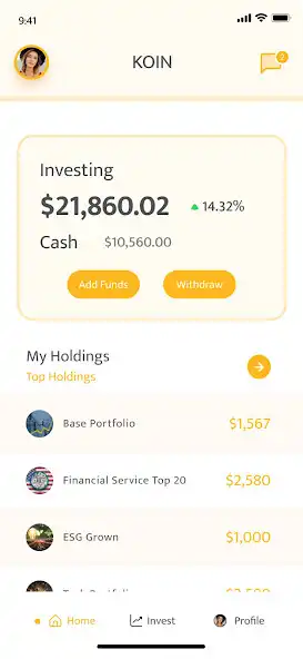 Play Koin: AI Stock Investment App as an online game Koin: AI Stock Investment App with UptoPlay