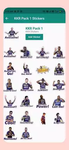 Play Kolkata Knight Riders (KKR) - IPL Stickers as an online game Kolkata Knight Riders (KKR) - IPL Stickers with UptoPlay