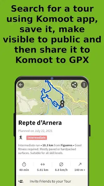 Play Komoot to GPX PRO as an online game Komoot to GPX PRO with UptoPlay