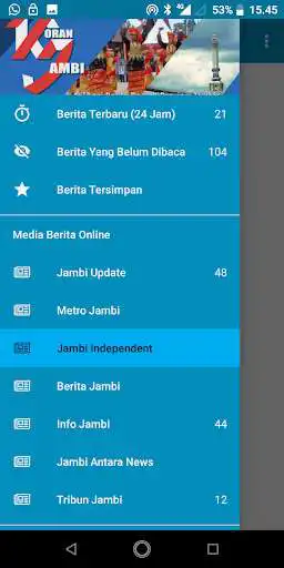 Play Koran Jambi ( Berita Daerah Provinsi Jambi)  and enjoy Koran Jambi ( Berita Daerah Provinsi Jambi) with UptoPlay