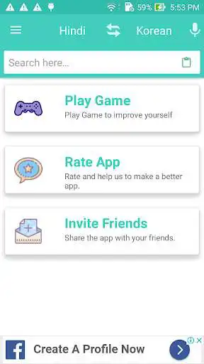 Play Korean Hindi Dictionary  and enjoy Korean Hindi Dictionary with UptoPlay