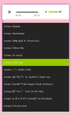 Play korea songs