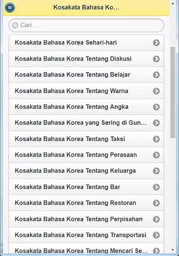 Play Kosakata Bahasa Korea as an online game Kosakata Bahasa Korea with UptoPlay