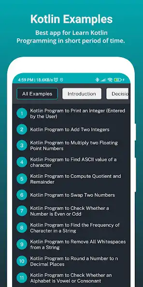 Play Kotlin Examples  and enjoy Kotlin Examples with UptoPlay