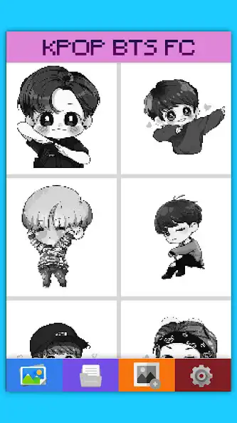 Play Kpop BTS Pixel Coloring Art By Number  and enjoy Kpop BTS Pixel Coloring Art By Number with UptoPlay