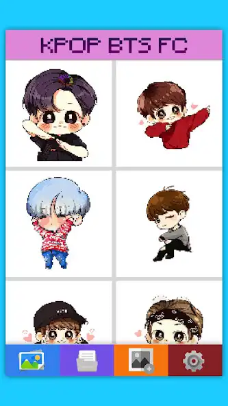 Play Kpop BTS Pixel Coloring Art By Number as an online game Kpop BTS Pixel Coloring Art By Number with UptoPlay