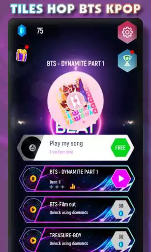 Play Kpop Bts Tiles Hop Music Game  and enjoy Kpop Bts Tiles Hop Music Game with UptoPlay