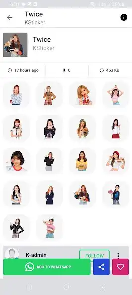 Play Kpop FAN Sticker for WA as an online game Kpop FAN Sticker for WA with UptoPlay