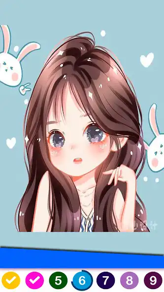 Play Kpop Games Kawaii Coloring as an online game Kpop Games Kawaii Coloring with UptoPlay