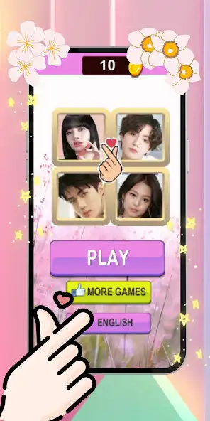 Play Kpop Idols Quiz - Fingerhearts  and enjoy Kpop Idols Quiz - Fingerhearts with UptoPlay