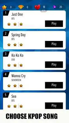 Play KPOP Magic Piano - BTS EXO TWICE WANNA ONE