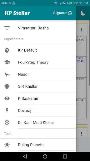 Play KP Stellar (KP Astrology App) as an online game KP Stellar (KP Astrology App) with UptoPlay