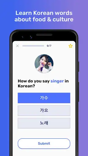 Play KQ Quiz: Korean Vocab Quiz as an online game KQ Quiz: Korean Vocab Quiz with UptoPlay