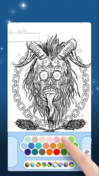 Play Krampus Colouring Book Games as an online game Krampus Colouring Book Games with UptoPlay