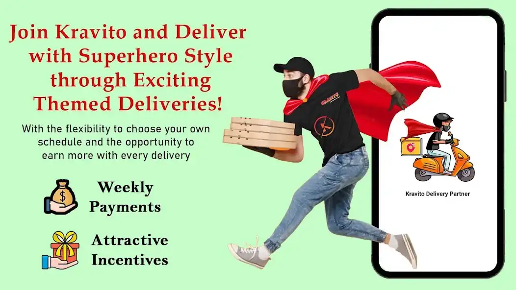Play Kravito Delivery Partner  and enjoy Kravito Delivery Partner with UptoPlay