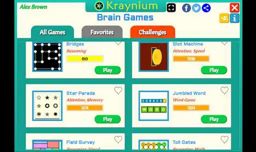 Play Kraynium Brain Games as an online game Kraynium Brain Games with UptoPlay