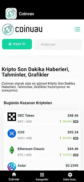 Play Kripto Haber Tahmin - Coinvav  and enjoy Kripto Haber Tahmin - Coinvav with UptoPlay